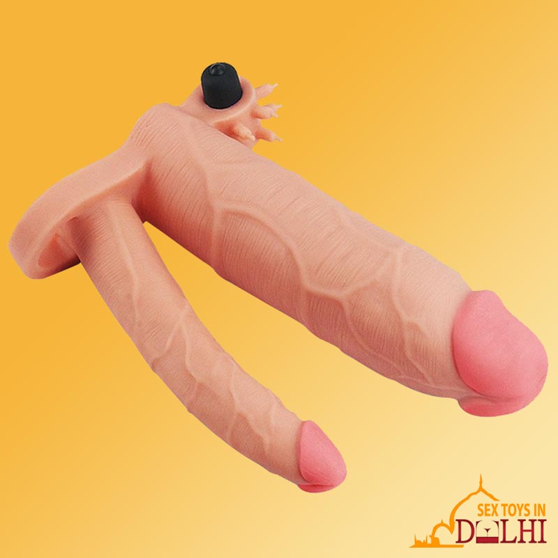 Pleasure X Tender Vibrating Double Penis Sleeve PES-023 Pleasure X Tender Vibrating Double Penis Sleeve PES-023