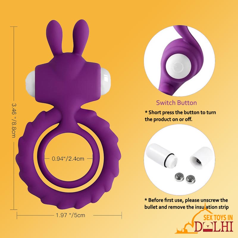 Classic Rabbit Dual Vibrating Cock Ring CR-027