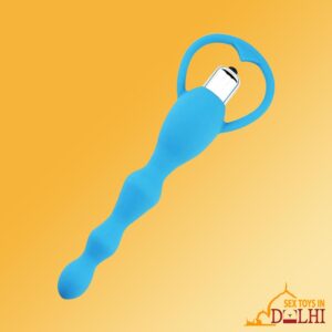 Blue Silicone Anal Vibrator AD-029