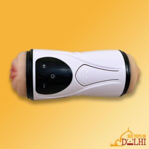 Double Sided Vibrating Masturbator With Sound FM-060