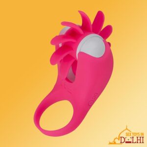 Silicone Tongue Cock Ring Vibrator CR-007